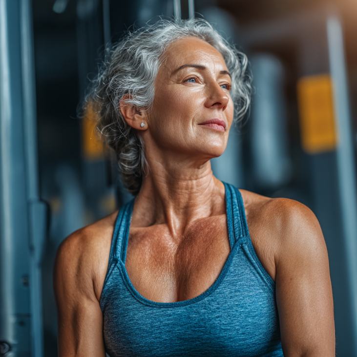 Активні люди похилого віку займаються фітнесом